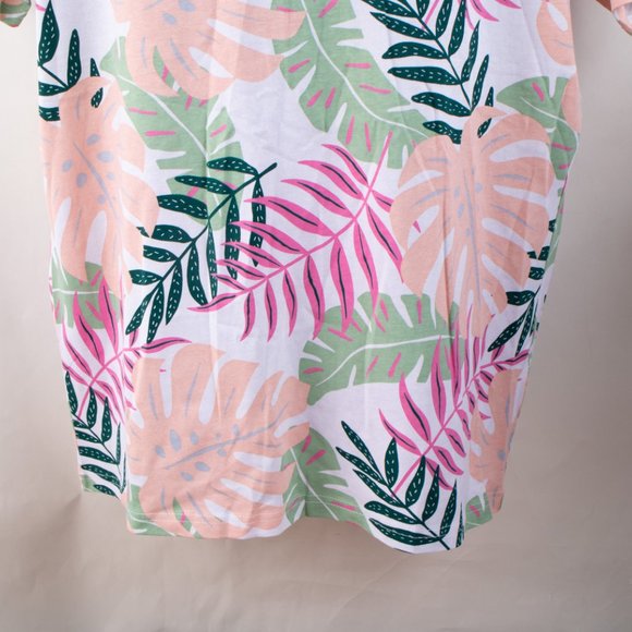 Free Planet Men's Large White T-Shirt Fern Leaf Design MSRP $38 - Picture 9 of 12